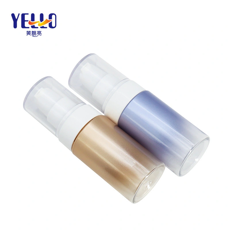 Leak Proof Gradient Matte Plastic 50ml Pet Cosmetic Serum Bottle with Pump