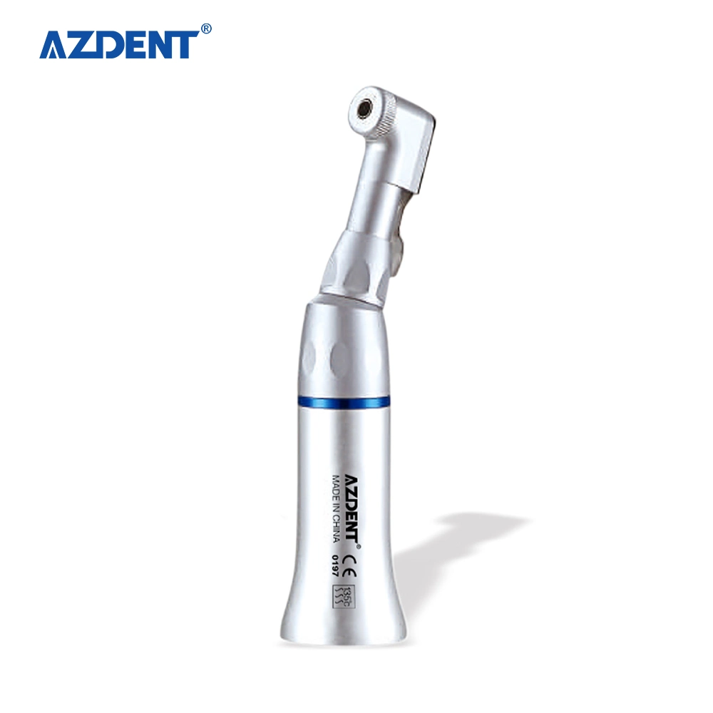 Azdent External Irrigation Low Speed Handpiece Kit with Straight/Contra Angle Handpiece 4 Holes Air Motor