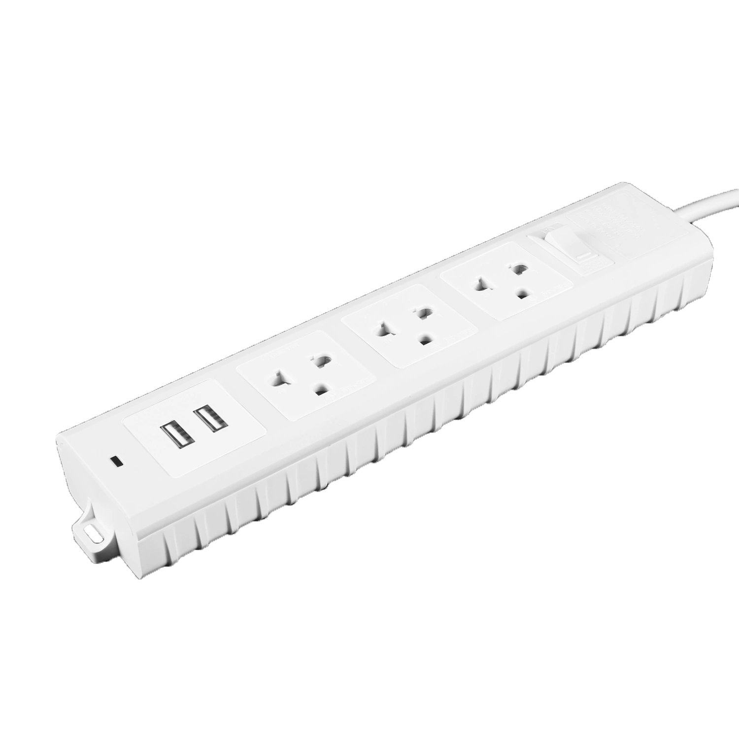 10A 250V AC Power Strip Electrical Extension Schuko Socket with Extension Cord