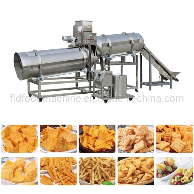 Bugles Corn Chips Making Machine Frying Chips Bugle Snacks Processing Factory Seller