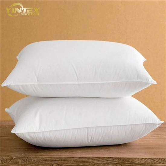 Nuevo diseño de color blanco de almohada de plumón de pato