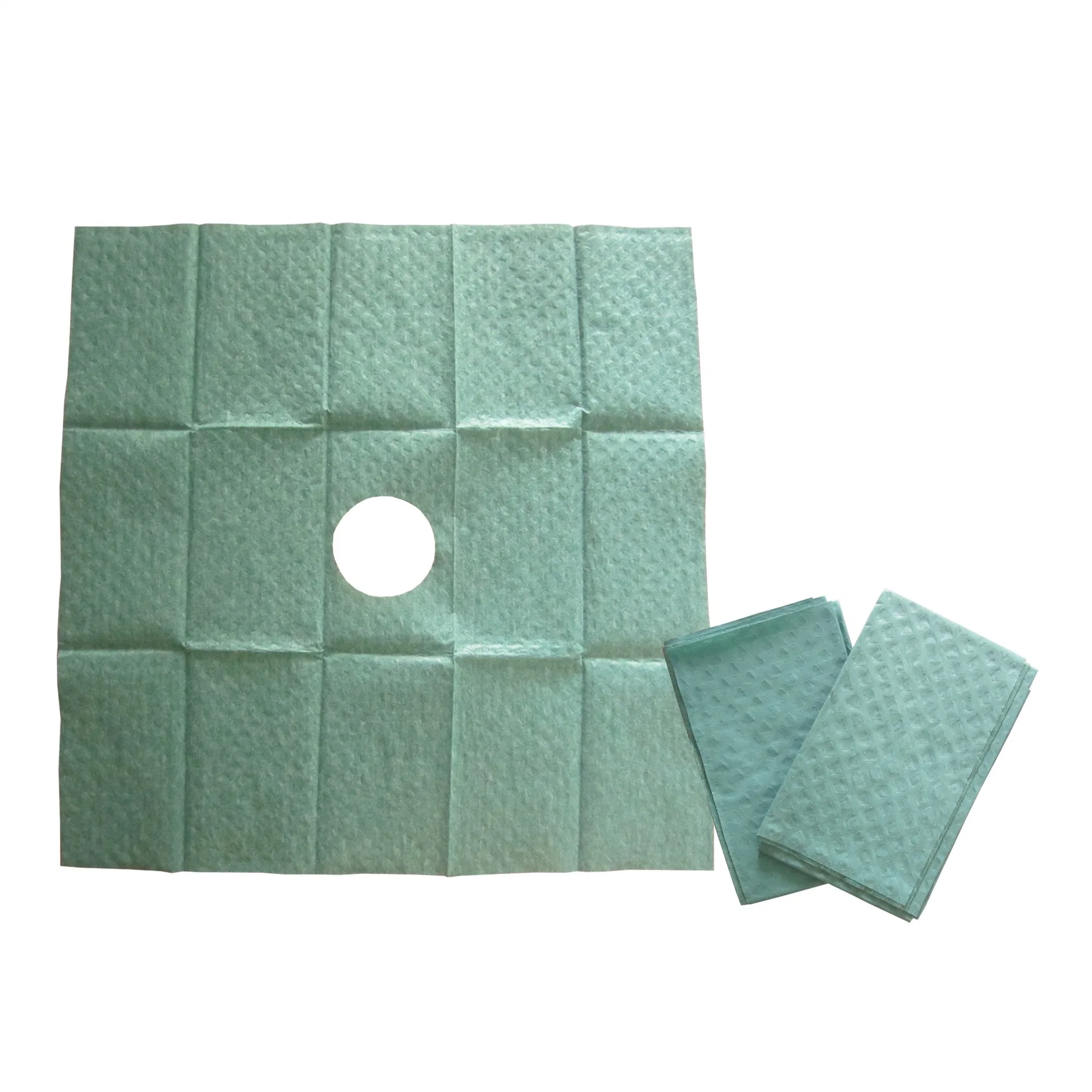 Disposable Surgical Adhesive Side Drape Blue Color