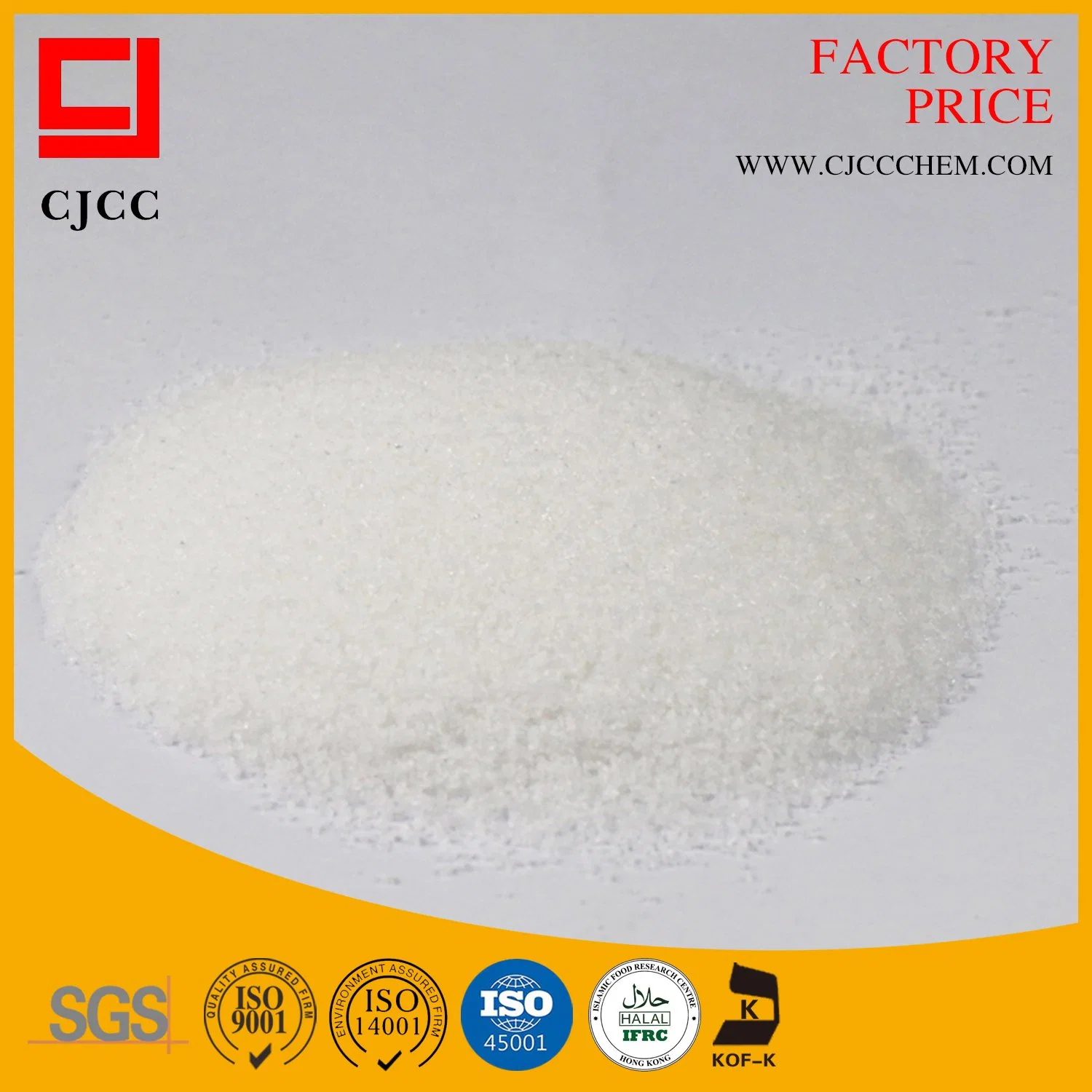 PAM Polyacrylamide with High M. W and Low Charge 100% Pure Powder