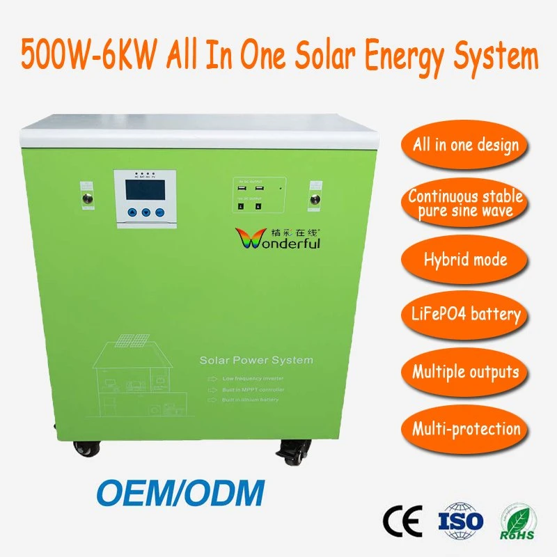 Home Use o sistema de armazenamento de Energia Solar Portátil Energia Solar Estação de produtos de Energia renovável