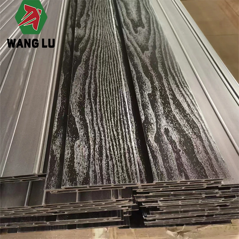 Waterproof Fireproof Wood Plastic Composite Fluted Wall Panel WPC Cladding WPC Panel