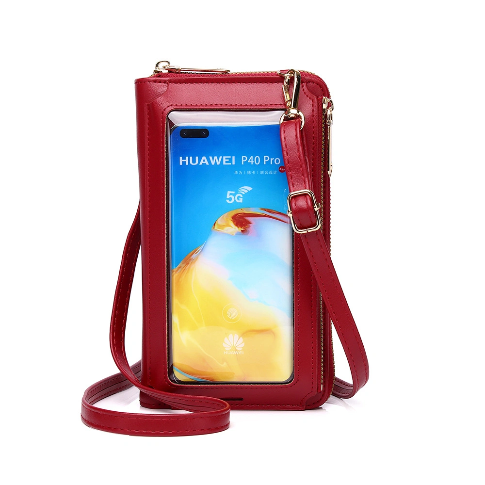 Kleine Crossbody Handy Geldbörse für Frauen, Touch-Screen-Tasche mit Kreditkarten-Slots Mädchen, Mini-Geldbörse Handtasche Tasche Clutch