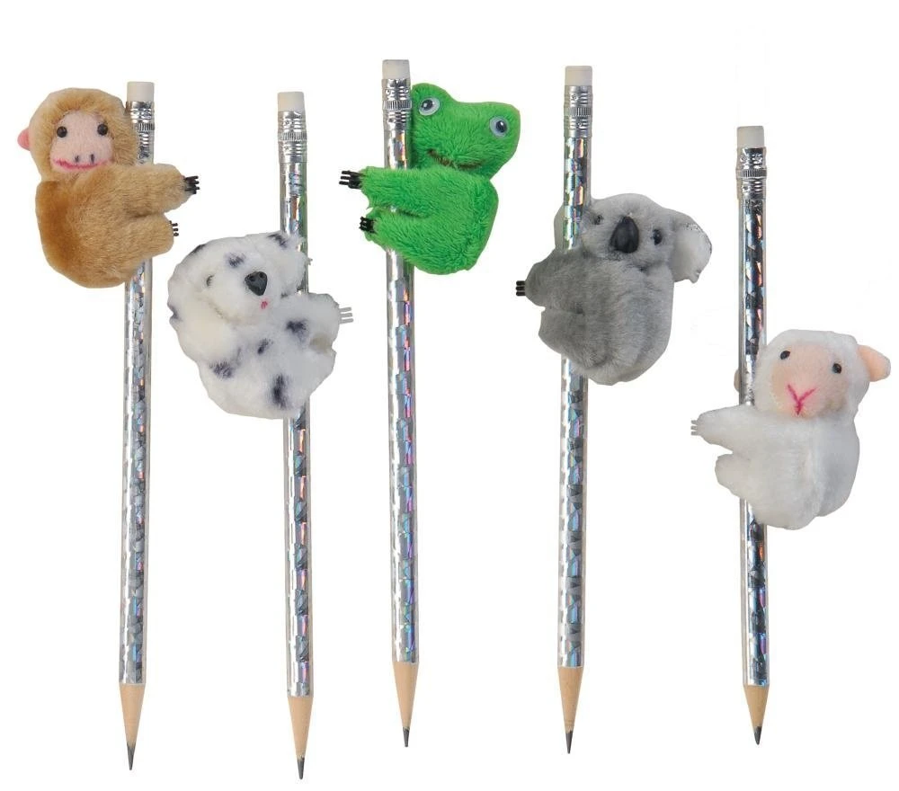 Mini Cute 5 Inch High Plush Toy Animal Series Clip Ballpoint Pen Doll