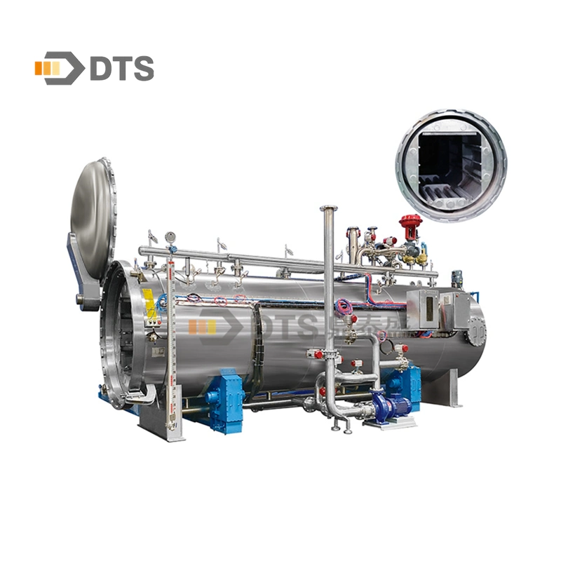 Quality Performance Rotary Water Spray Retort/Autoclave for Foods and Beverages