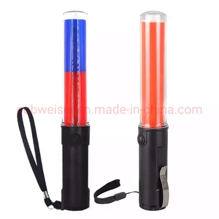 Traffic Baton Safety Signal Wand Flashlight Safety Traffic Control Wand