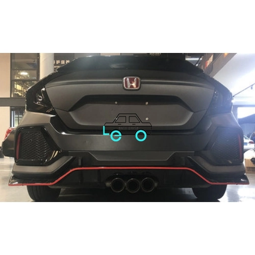 Rear Bumper Lip Three-Outlet Exhaust for Tenth Generation Civic 2022-2023