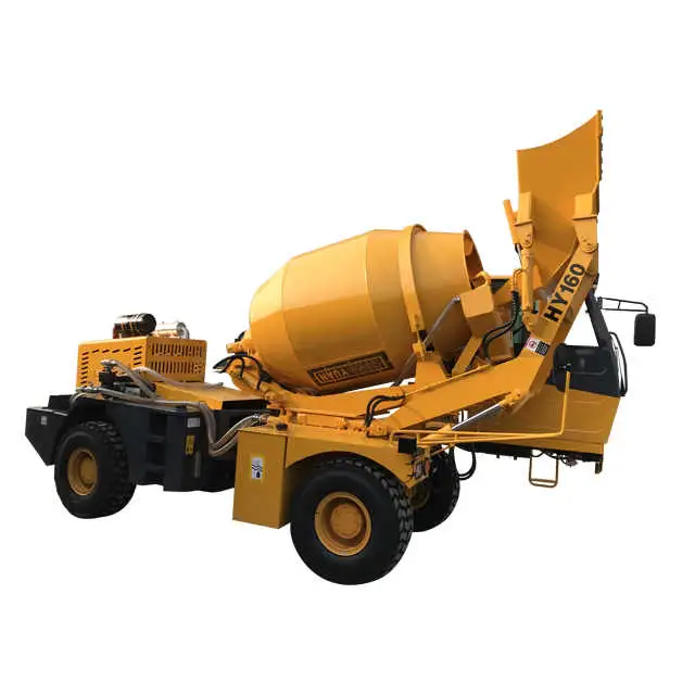 3.5m3 4.0m3 China Auoto Móvil Autocargante camión Mezclador de concreto Beton Mixer con Shovel Precio de fábrica