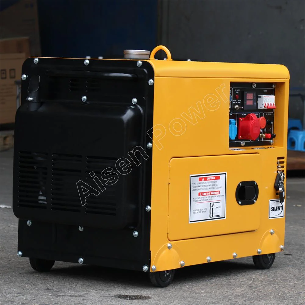 50/60Hz 6kw Silent Diesel Generator Single 3 Phase Sound Proof Diesel Generator