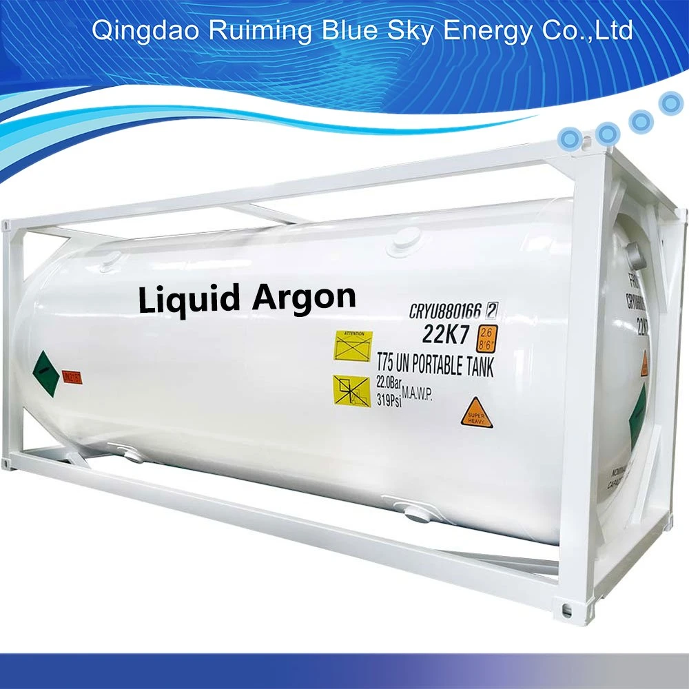 20 Feet T75 ISO Tank Container Cryogenic Liquid Argon, Lin, Lox