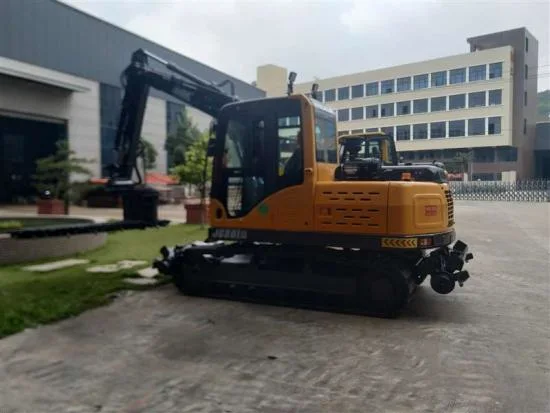 Escavadora de rastos com lança-Rastos de 8 toneladas Jg80L com lança de lastro com rastos Máquina de lastro