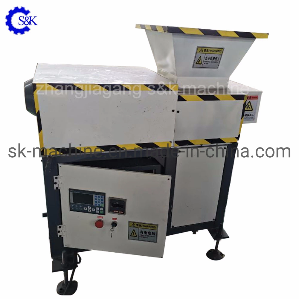 Complete PA Nylon Clothes Polyester Film Bags Plastic PP PE Lump Single Shaft Shredding Machine