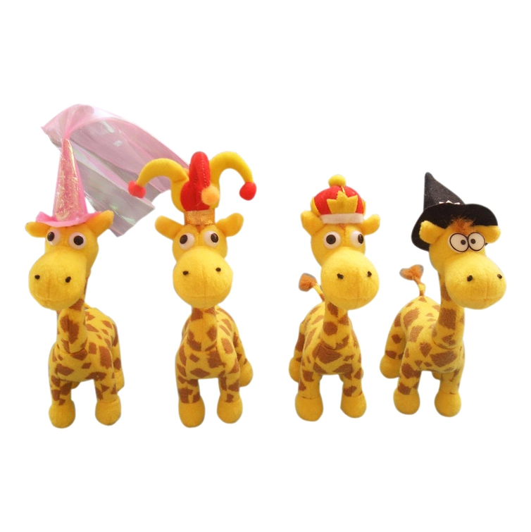 New Design Wholesale Custom Plush Stuffed Cartoon Giraffe Toy for Kids