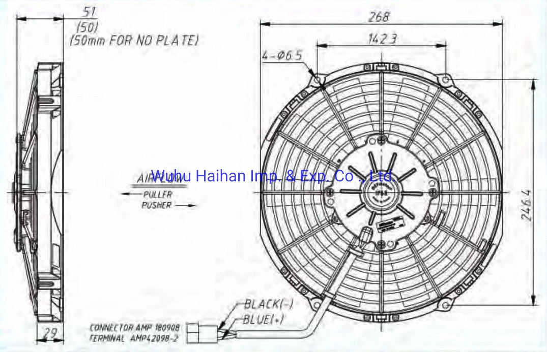 La maquinaria de construcción Ventilador Eléctrico VA09-AP50/C-27s, VA09-AP12/C-27S