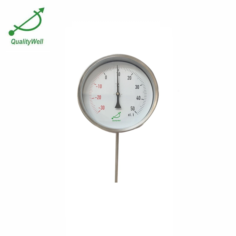 6 Inch Dial Size Adjustable Connected Good Price Temperature Gauge