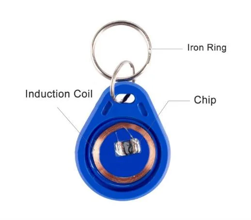 Inventory 125kHz RFID ABS Waterproof 134.2kHz Keyfob Plastic Key Tag with Keychain