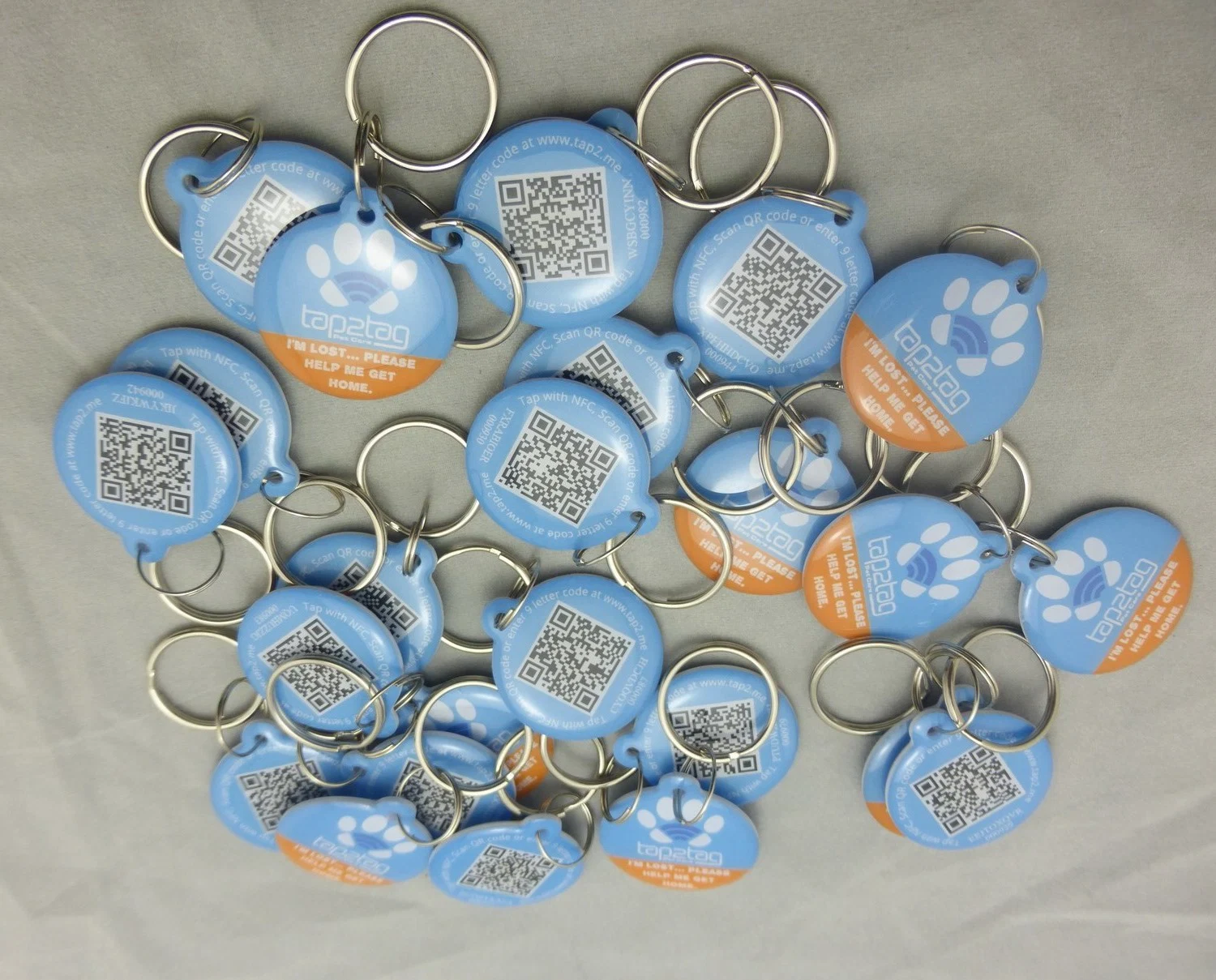 NFC Pet ID Tag with Qr Code 28mm Small Round Android NFC Tag for Note 3 - Accept Customized Production