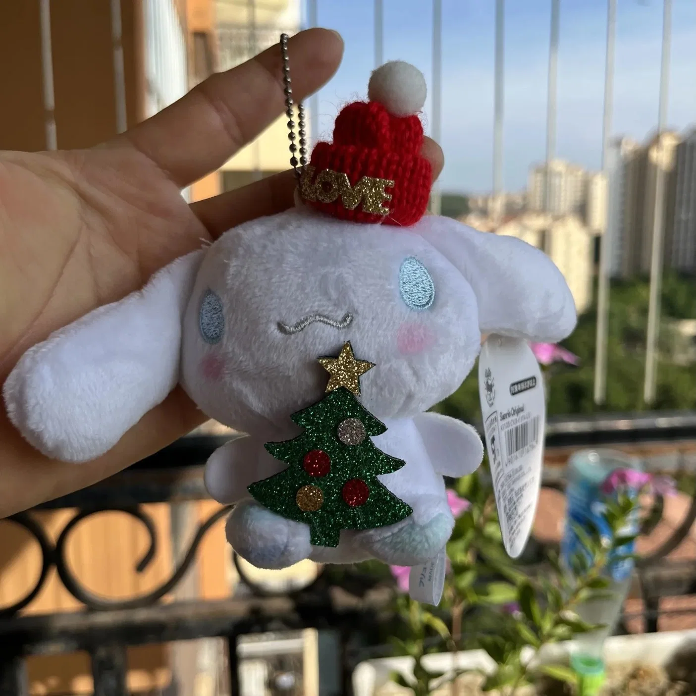 Sanrio Hello Kitty Cinnamoroll Christmas Disguise Plush Pendant Kuromi My Melody Stuffed Toy Doll
