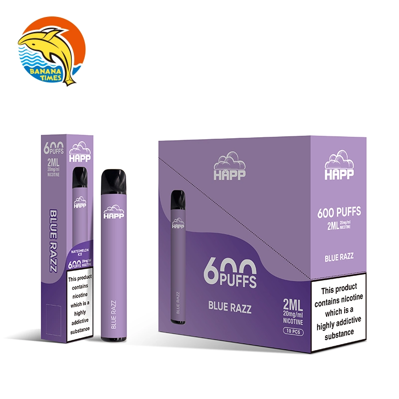 Spain Wholesale/Supplier High quality/High cost performance 600 Puffs E Cigarette 2% Nicotine Salt Disposable Electronic Cigarette