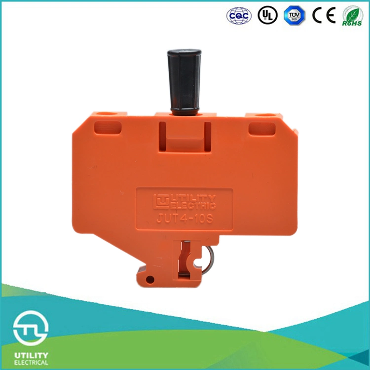 Utl Orange Colour Electrical Cable Connecting Test Terminal Block