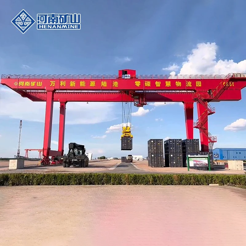 Rmg Type Double Beam Rail Mounted Harbour Container Gantry Crane 30t 45t
