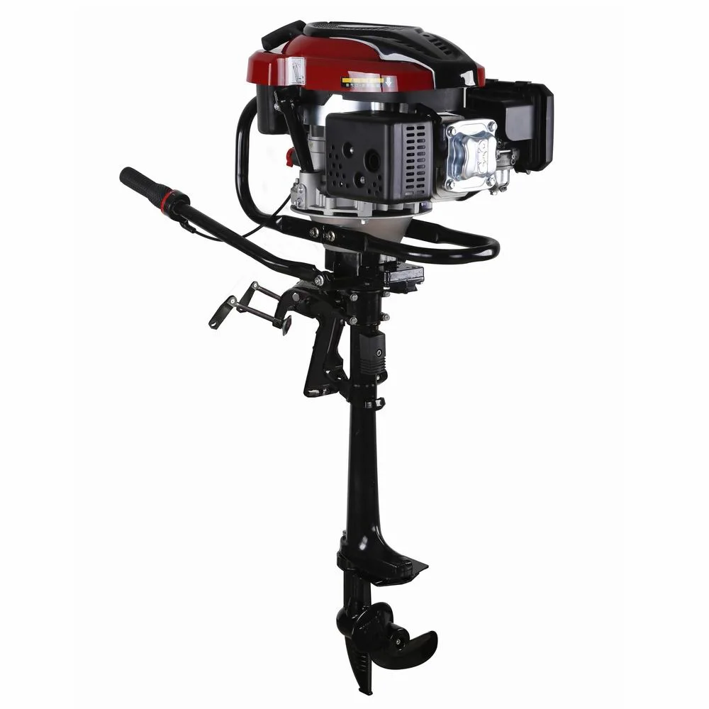 Hot Selling 196cc Outboard Motor Outboard Engine, 4-Cycle Loncin Engined, Long Cast Iron Shaft