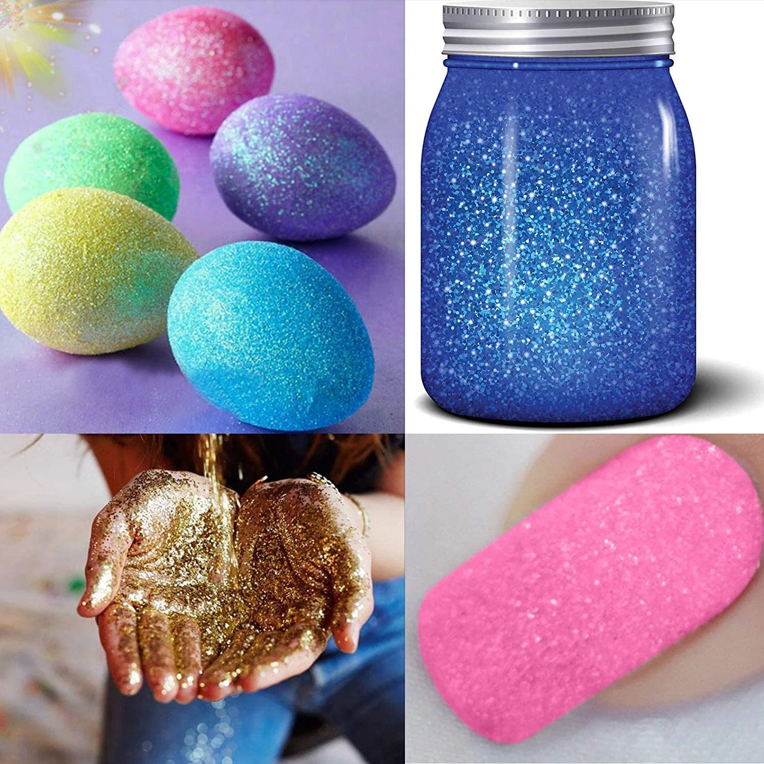 High Quality Super Holographic Glitter Dust 1/96um Velvet Galaxy Solvent Resistant