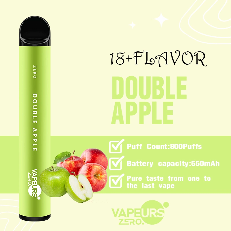 Sabores de frutas de proveedor de China 550mAh 800 Puff Cigarrillo Electrónico Desechable