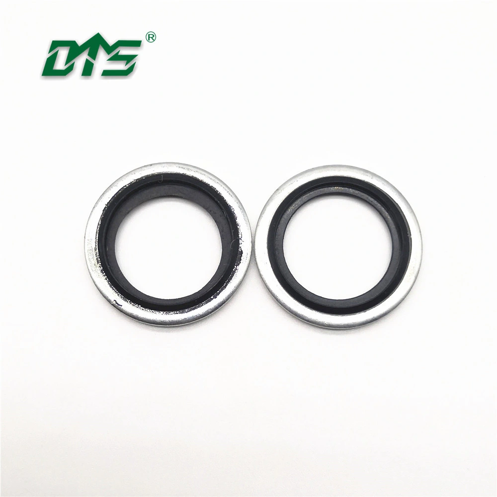 Black Rubber NBR/FKM+ Metal Bonded Gasket and Self-Centering Bonded Seal