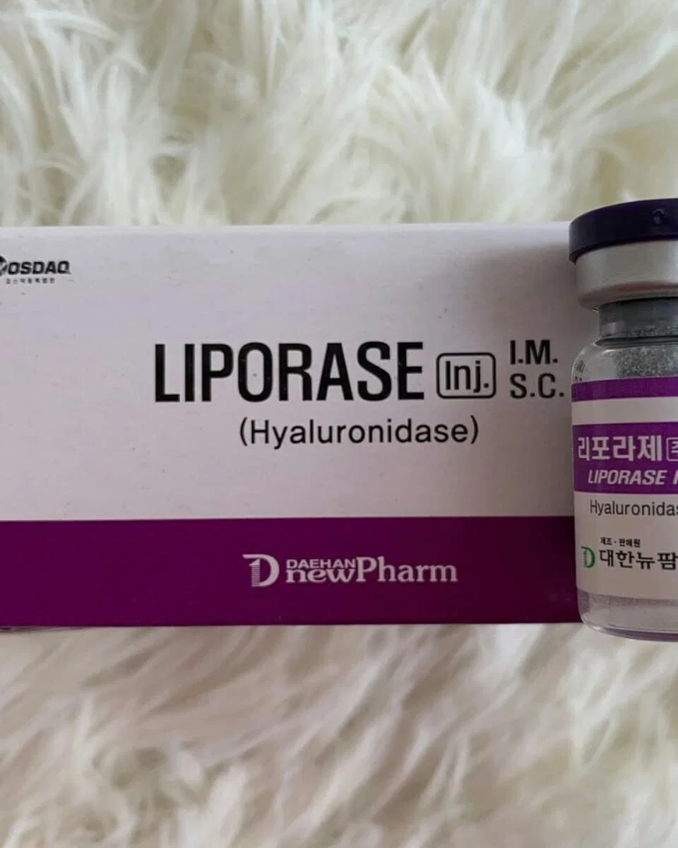 Korean Brand Hyaluronidase Dissolve Hyaluronic Acid Injection Lipase Ha Dermal Fillerdissolve Hyaluronic Acid Filler Liporase