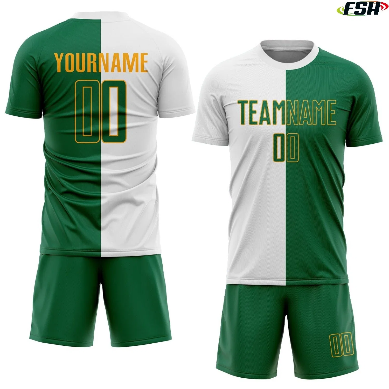 Custom Made Design Football Wear Sublimation Full Team Set Soccer Uniform Jerseys