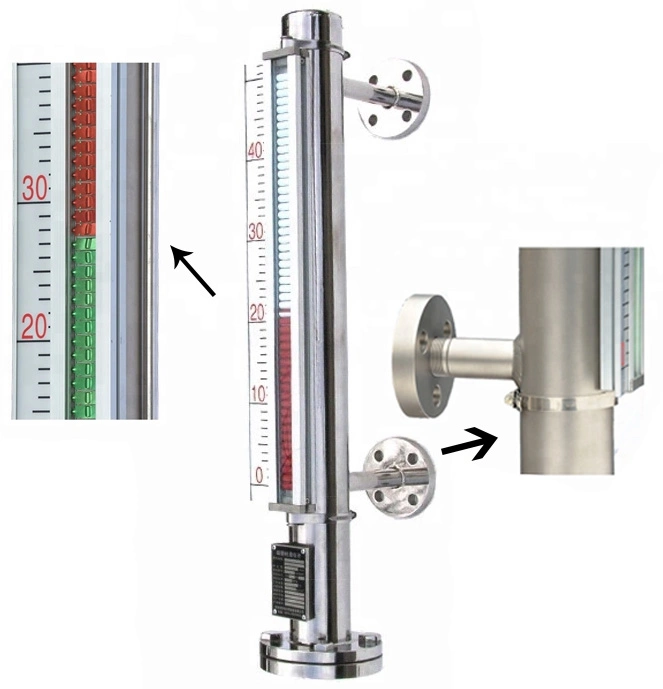 Sensor de nivel capacitivo de combustible del Manómetro indicador de nivel de agua Construcción