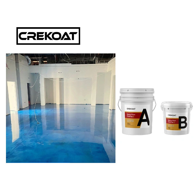 100% Solids Poly Epoxy Resin Metallic Epoxy Floor Coating System Clear Resin