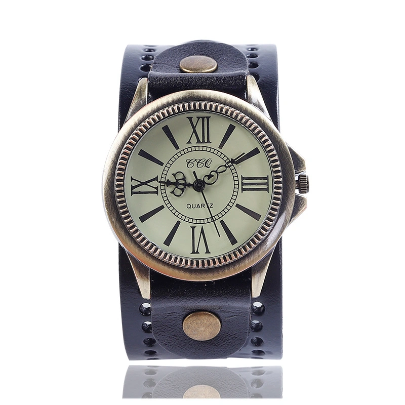 Genuine Adjustable Leather Bracelet Watches Women Personalized Leather Bracelet Watch