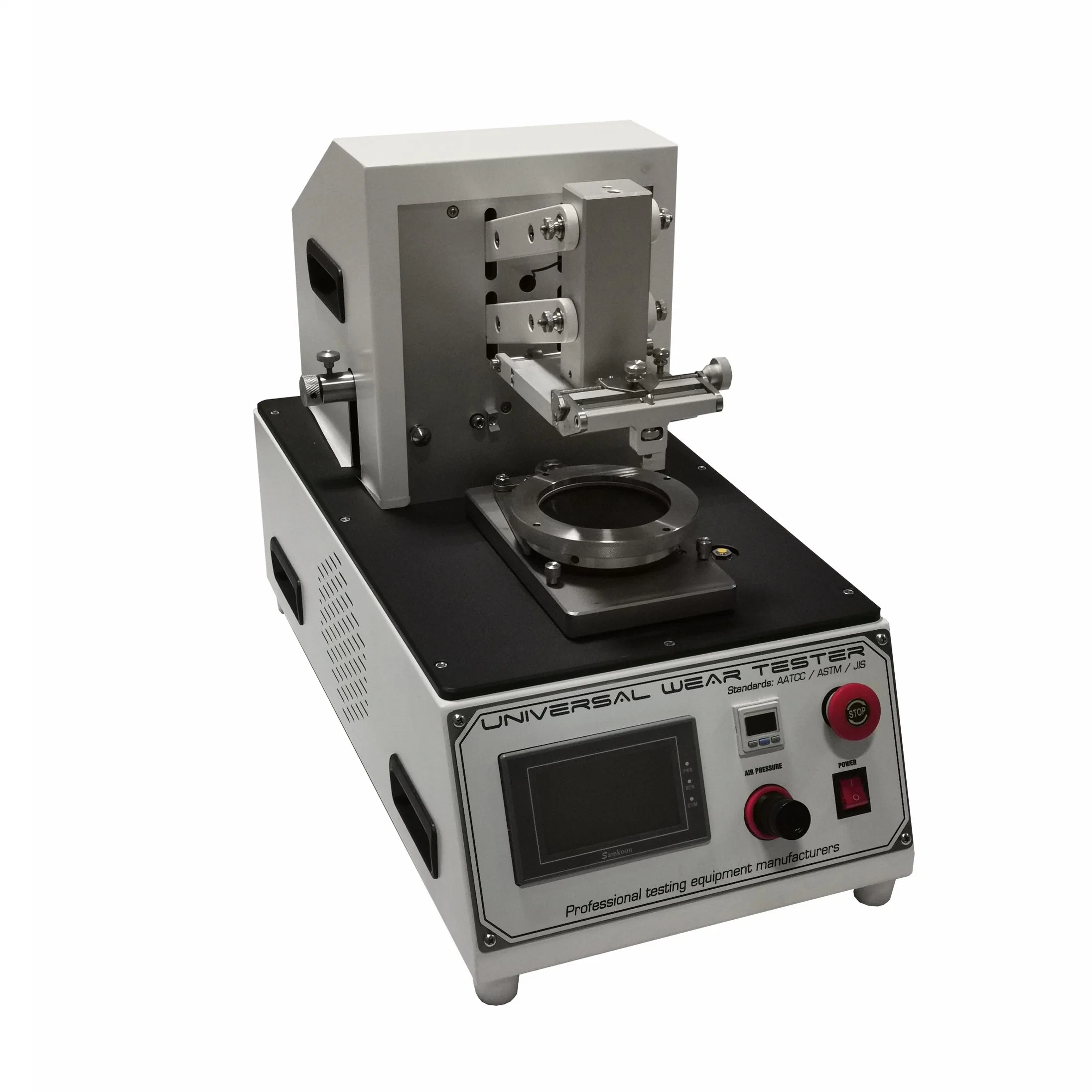 ASTM D3514 Universal Wear and Abrasion Testing Equipment for Footwear and Industrial Textiles Fabrics