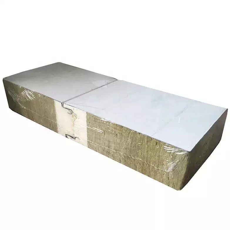 Aprobación FM resistente a fuego Rockwool Sandwich Wal Tabla de materiales de decoración