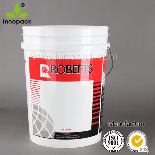 4 Gallon Printed Industrial Pacgkaging Plastic Pail Bucket 16 Liter Container for Liquid