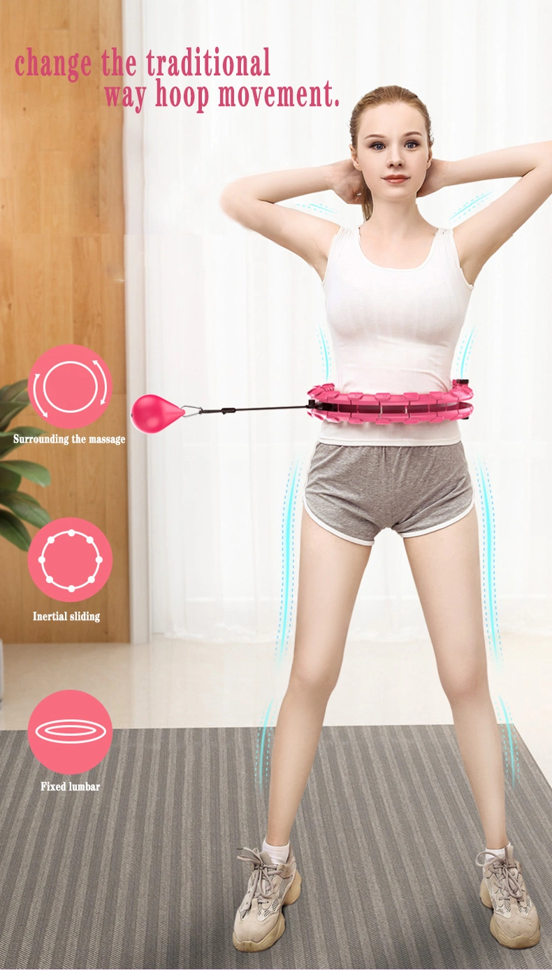 Los adultos de alta calidad de plástico anillo ajustable Smart Hula Hoops/ con el ejercicio balón