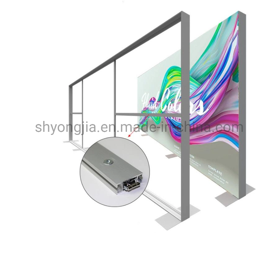 Doppelseitiges Aluminium freistehende Werbung Seg Display B