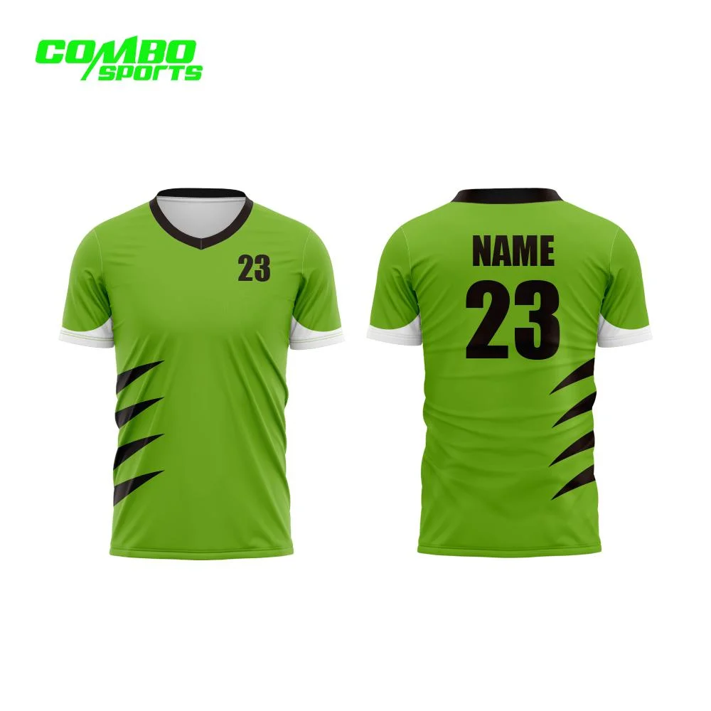 Uniforme de football personnalisés SUBLIMATION Maillot de soccer maillot de football de tissu recyclé