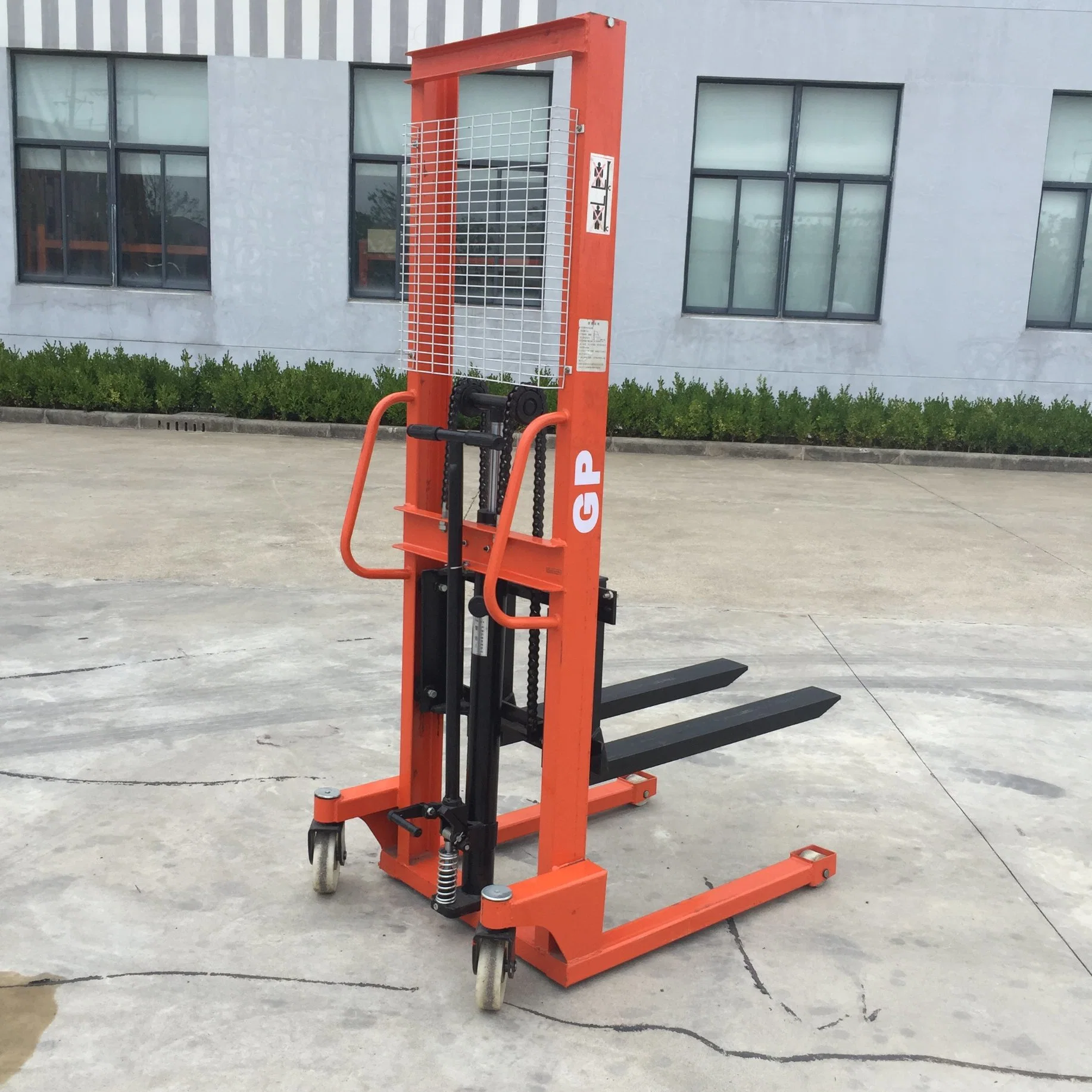 1 Ton Hand Hydraulic Stacker with Lifting Height 3 Meters