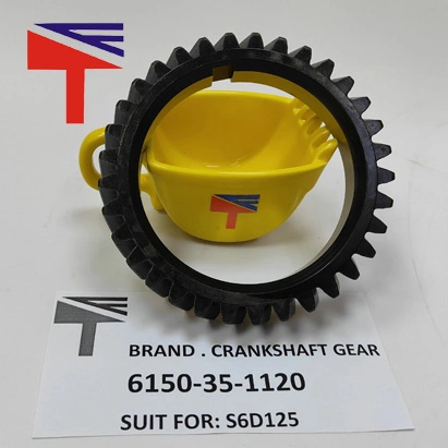 Machinery Engine Parts 6150-35-1120 Crankshaft Gear for Wheel Loader S6d125