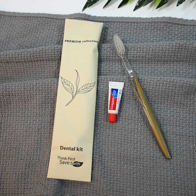 5 Star Hotel Dental Kit Stone Paper for Travel Kits Disposable Paper Packing Hotel Amenities Sets