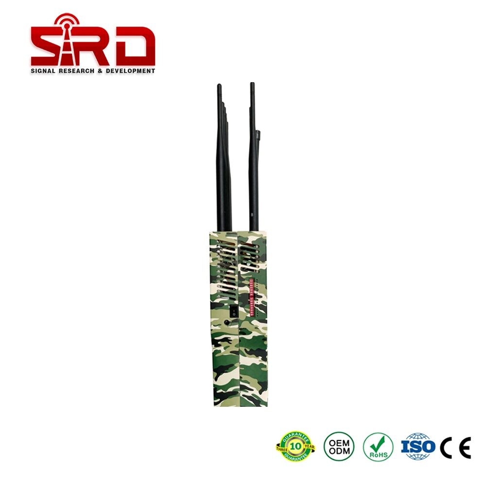 Tragbares 16-Band-HF-Signal 315 433MHz 2g 3G 4G 5G GPS 10-30m Handy Signal Jammer