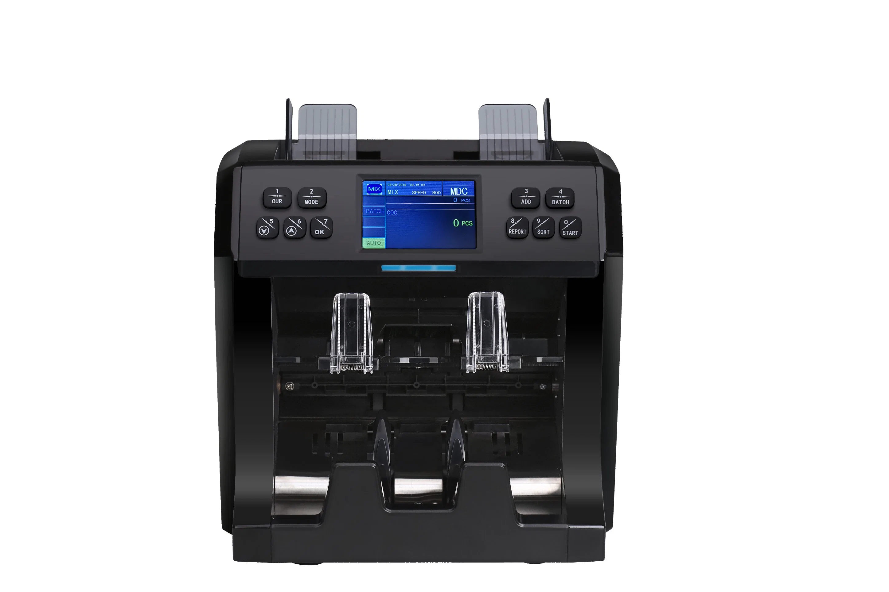 USD Multi Currency Bill Counter with Serial Number 2 Cis/UV/Mg Counterfeit Detection