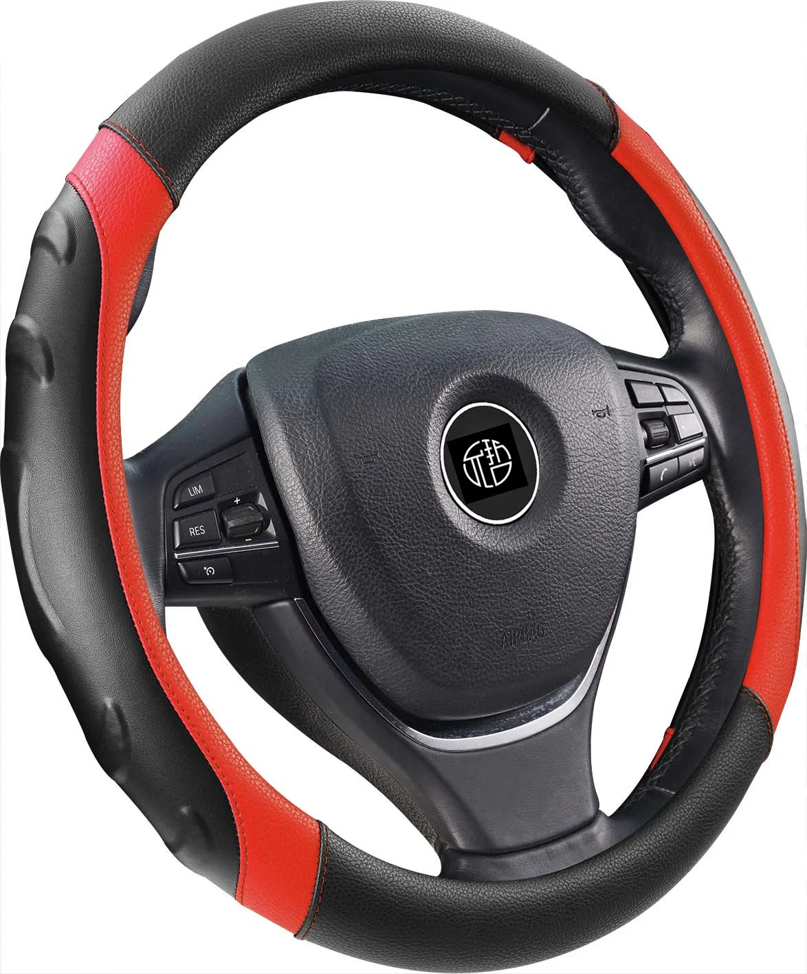PVC personnalisés All-Match a accepté le couvercle du volant en cuir artificiel Accessoires de voiture