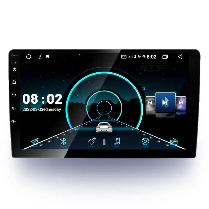 2 DIN Universal 9 10 pol. Android 10.0 Car GPS Navegação Ecrã Android Car Touch DVD Leitor de vídeo multimédia Leitor de DVD